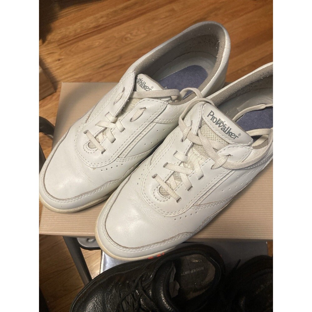 Rockport Walking Shoes Womens 8.5 M Sneakers Sport White Leather